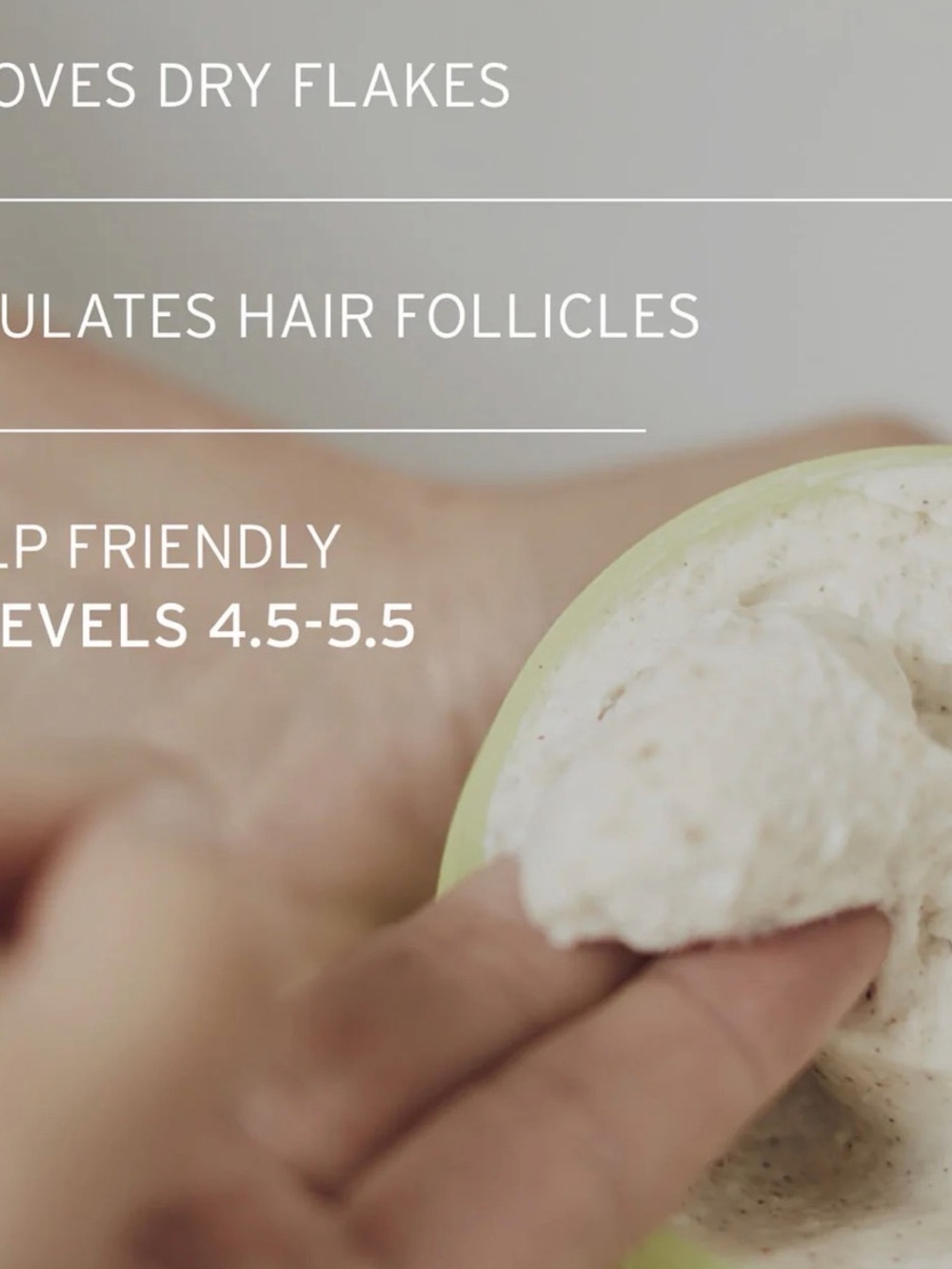 FEKKAI Apple Cider Detox Scalp Scrub - Light Green Tube 2oz - Picture 3 of 8